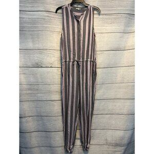 Splendid Loggia Striped Jumpsuit Size Medium